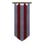 White and Red Striped Banner icon