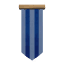 White and Blue Striped Banner icon