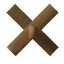 Wood Roof Cross 45° icon