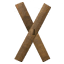 Wood Roof Cross 67° icon