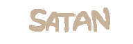 Satan official boss-name graphic