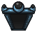 Planetarium: Crescent-moon doorway, open