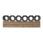 Decorated Timber Beam 2m